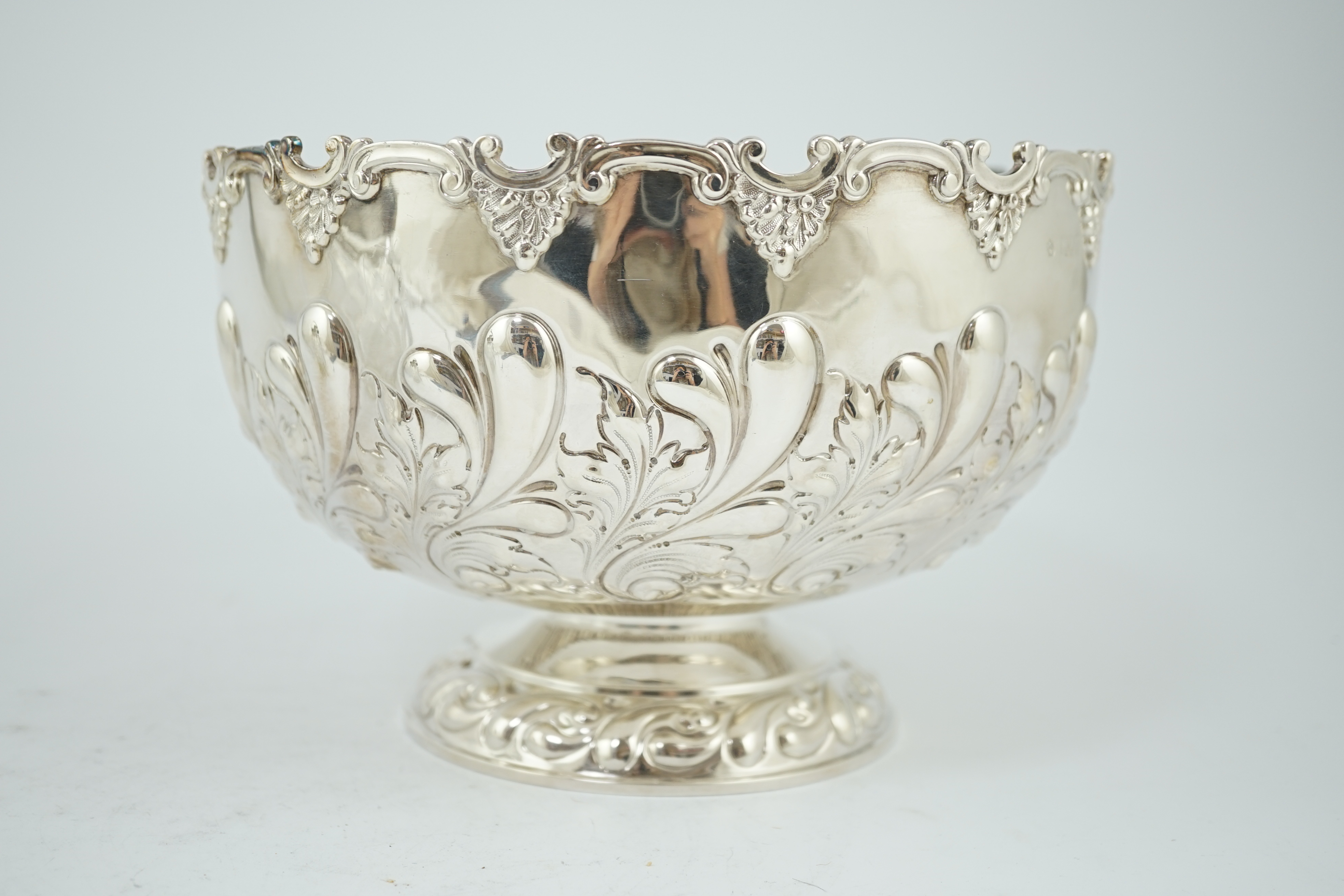 An Edwardian repousse silver Monteith by William Hutton & Sons Ltd